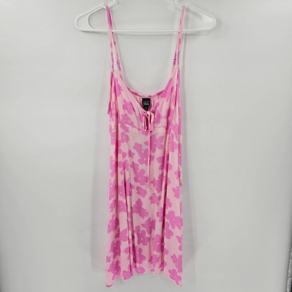 Nwt wild fable dress pink floral flowers large  vacation summer